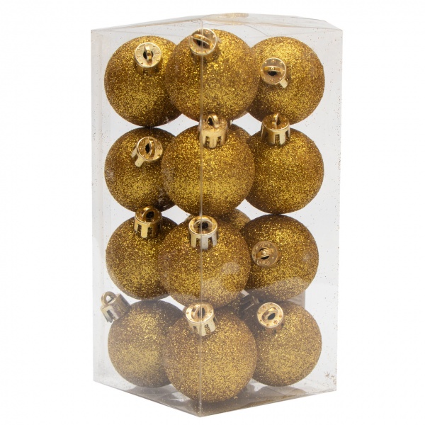 Набор елочных шаров Девилон 250867 d40 мм 16 шт./уп. 