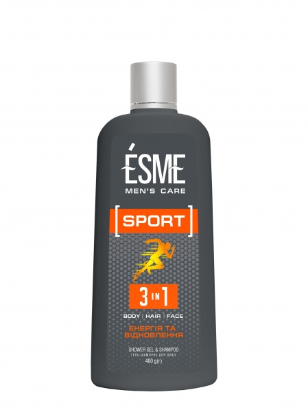 Шампунь-гель для душа Esme 3 в 1 Sport 400 мл