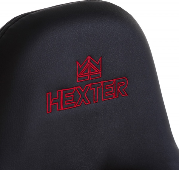 Крісло Nowy Styl HEXTER ML R1D TILT PL70 ECO/01 BLACK/RED FR чорний/червоний 