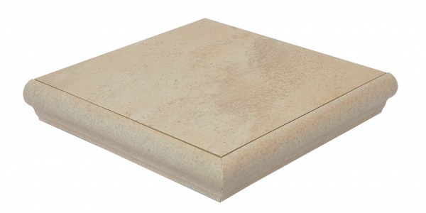 Плитка Zeus Ceramica Джема бейге ZALGXL1 32.5x32.5 елемент сходинки кутовий 