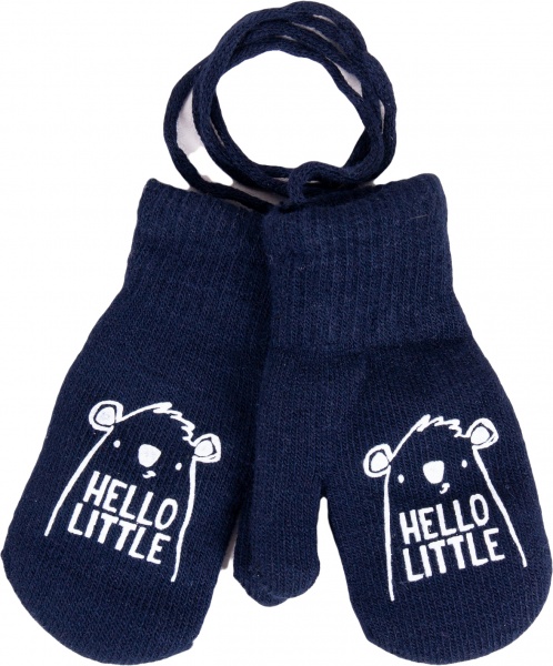 Варежки YO! р.10 темно-синий 