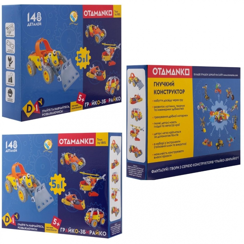 Конструктор OTAMANKO Грайка-Собирайка 148 деталей 532.01.69