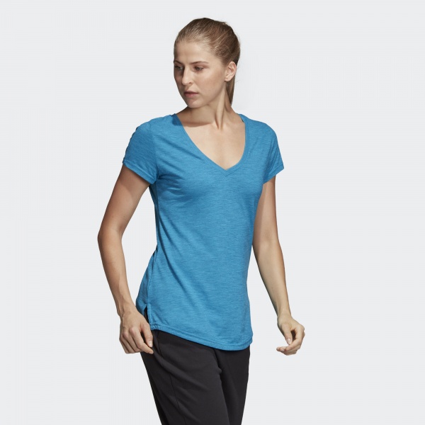 Футболка Adidas W Id Winners VT DP3896 р.M синій