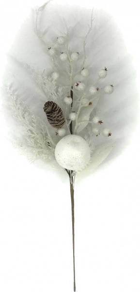 Гілочка декоративна New Star з ягідками та яблучками 60 см A3-50148 