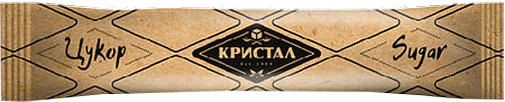 Цукор Кристал тростниний коричневий порційний стік 100 х 5г