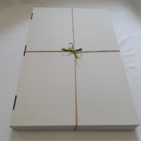 Панно декоративное Карта Украины 3D 38,5x55 см коричневый 