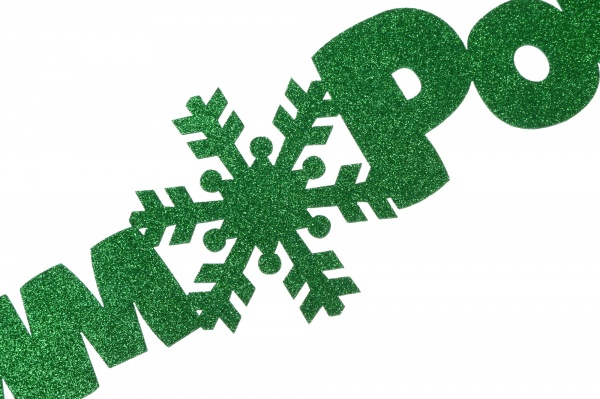 Декорация новогодняя Гирлянда С Новым годом! 95 см зеленый 125221 