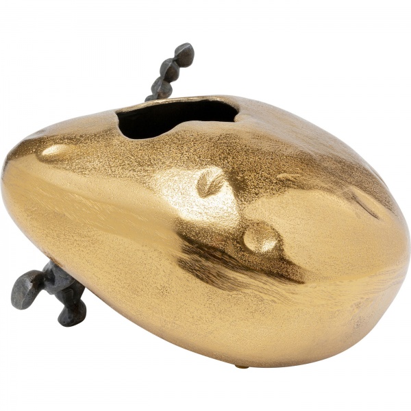 Ваза KARE Design Art Stones 16 см золота 