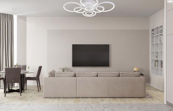 Люстра светодиодная Hopfen 125W з пультом ДУ 125 Вт белый Aquila 