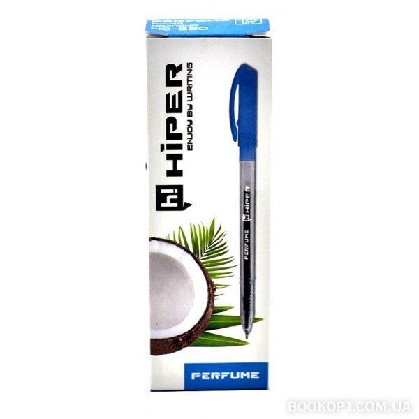 Ручка масляная Hiper с ароматом (кокос/шоколад) HO-560 синяя 