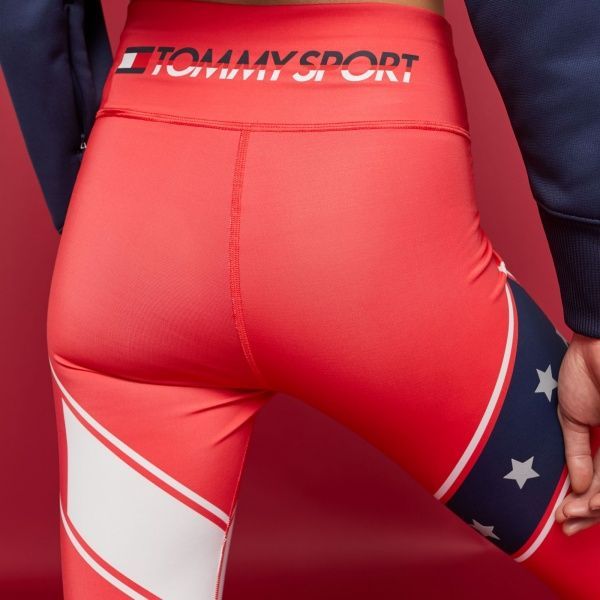 Лосины Tommy Hilfiger BLOCK LEGGING STARS FULL LENGTH S10S100116603 XS красный