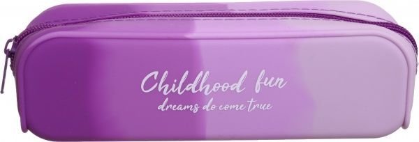 Пенал силиконовый Радостное детство фиолетовый