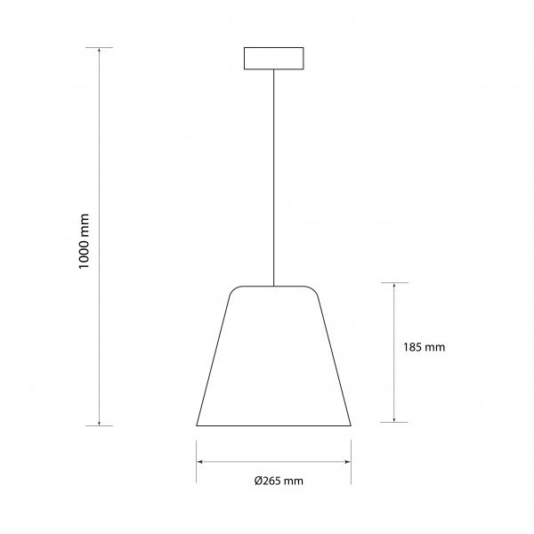 Підвіс Светкомплект Loft PLC 419 1x40 Вт E27 рожевий 