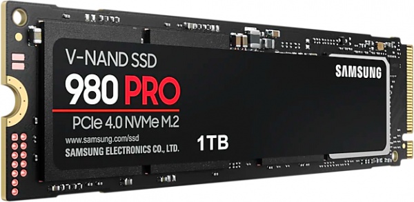 SSD-накопитель Samsung 980 PRO 1000GB M.2 PCI Express 4.0x4 3D TLC (MZ-V8P1T0BW) 
