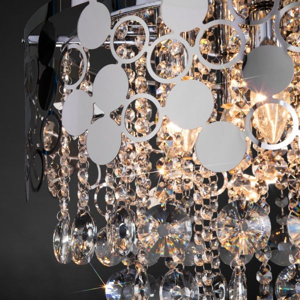 Люстра підвісна Strotskis Lianna 10114/6 6x60 Вт E14 світле срібло 