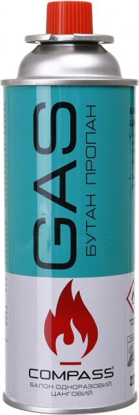 Набор баллонов газовых Compass 220 г с цанговым соединением 3 + 1 = 3 