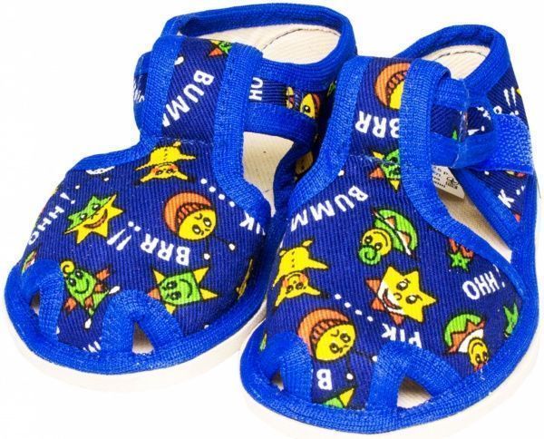 Капці для хлопчиків Экотапок Сандалик новий сині 1085 р.21