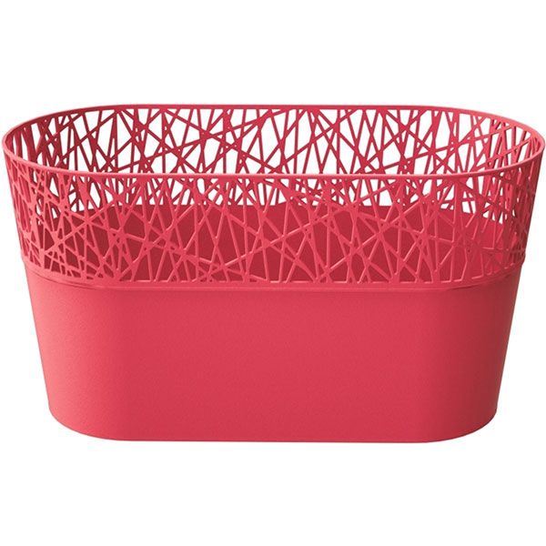 Кашпо пластикове Prosperplast City овальний 2,5л малиновий (78994-207) 