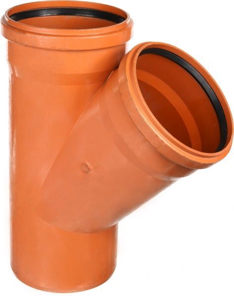 Трійник ПВХ d200x200x45° Інсталпласт