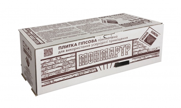 Плитка гипсовая прямая Живой камень Монмартр 10 0,36 кв.м 