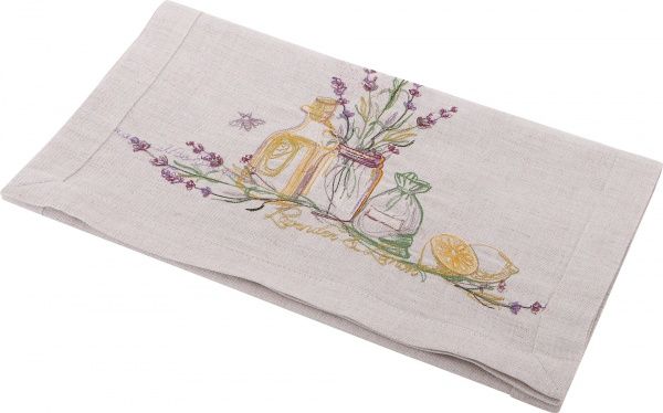 Доріжка «Лимон та лаванда» 651-16/00 40x140 см лляний Едельвіка 
