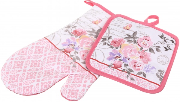 Набор кухонный Прихватка и перчатка Роузи Luna 