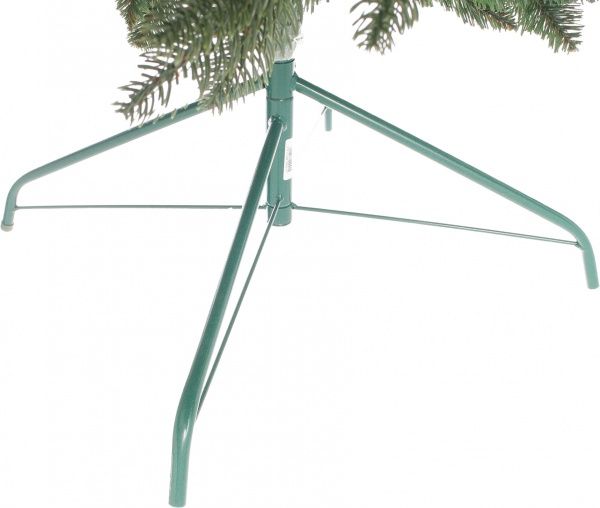 Елка искусственная Рождественская с шишками 2,2 м литая хвоя зеленый