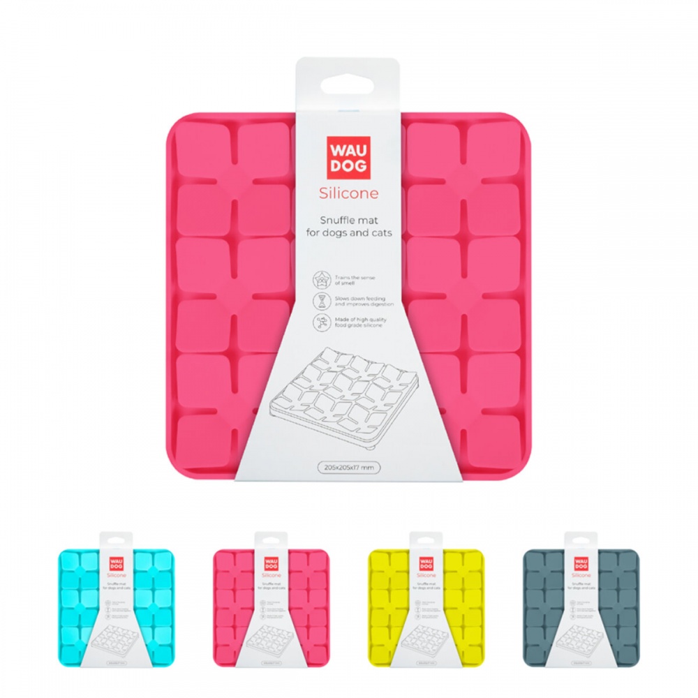 Коврик Waudog Silicone 205х205х17 мм розовый