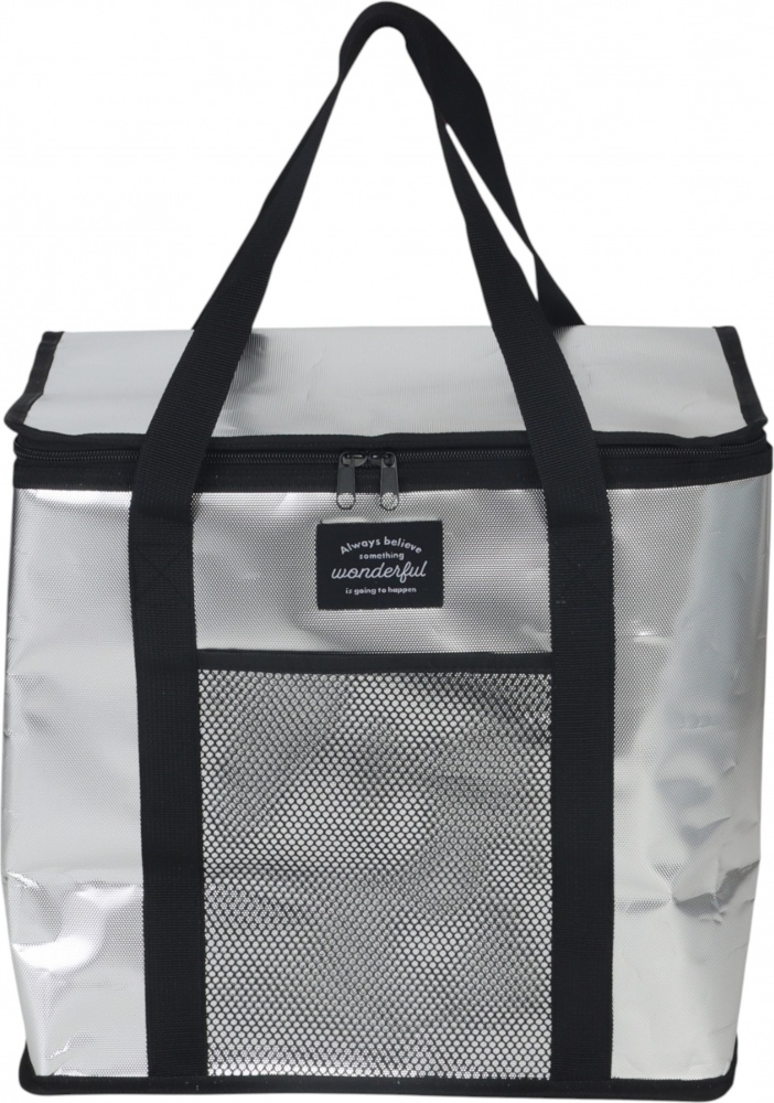 Сумка изотермическая Compass 36x22x33 см 26 л серебристая