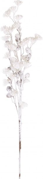 Декорація новорічна Гілка із суцвіттями і шишками 100см EPI-A3-563AW