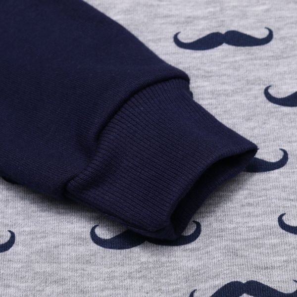 Джемпер Фламинго Усы р.128 серый/синий 