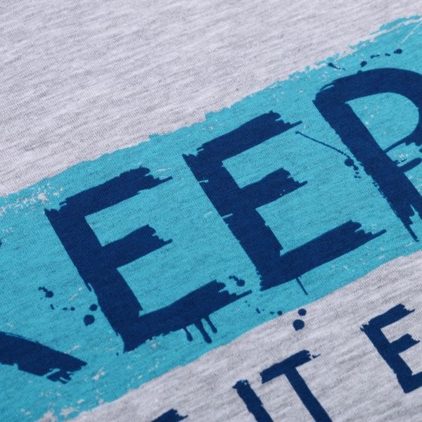 Футболка для хлопчиків Roksana №01/16909 Смайлик р.104-110 сірий 