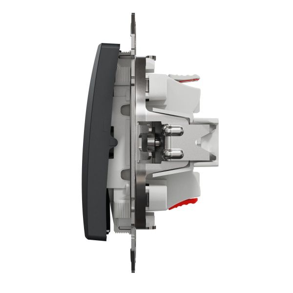 Переключатель проходной одноклавишный Schneider Electric Sedna Design без подсветки 10 А 250В черный SDD114107