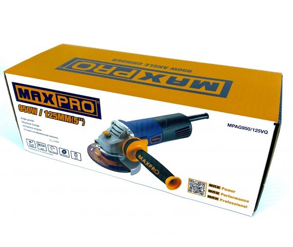 Болгарка (кутова шліфмашина) Max pro MPAG950/125VQ