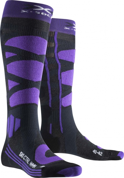 Носки X-Socks SKI CONTROL 4.0 WMN XS-SSKCW19W-G079 р.39-40 черно-фиолетовый