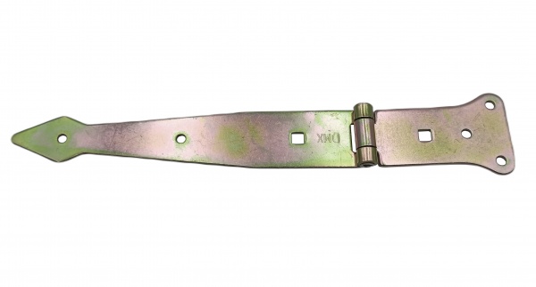 Петля Domax для ворот 200x50x2,5 мм желтый цинк универсальная