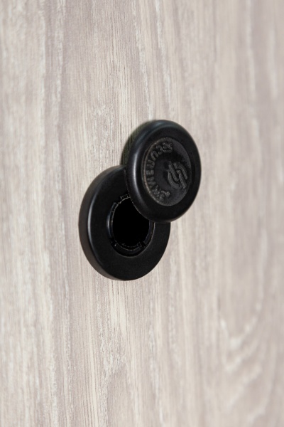 Двері вхідні Revolut Doors В-617 модель 234-237 дуб тютюн / дуб немо срібний 2050x950 мм ліві