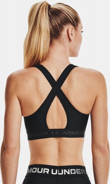 Бра Under Armour UA Crossback Mid Bra 1361034-001 р.S/M чорний