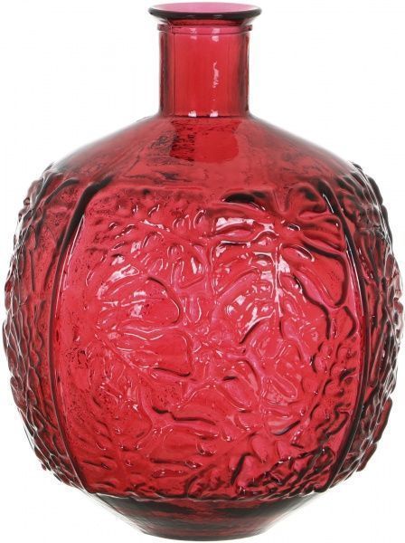 Ваза стеклянная красная Jungla 44 см San Miguel
