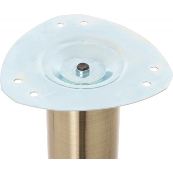 Меблева ніжка DC АВ d60x820 мм латунь з верхнім сталевим кріпленням 