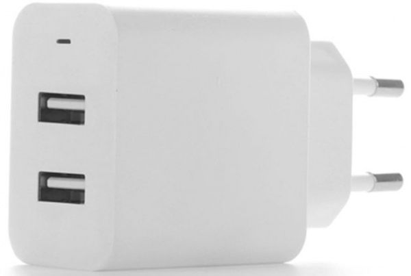 Сетевое зарядное устройство ColorWay 2USB AUTO ID 4.8A 20W (CW-CHS016-WT) 