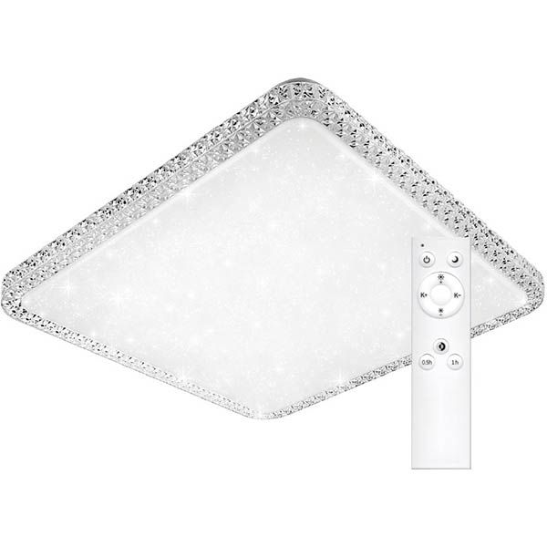Світильник світлодіодний LightMaster Crystal с пультом ДУ 60 Вт білий 2700-6400 К CE1094 
