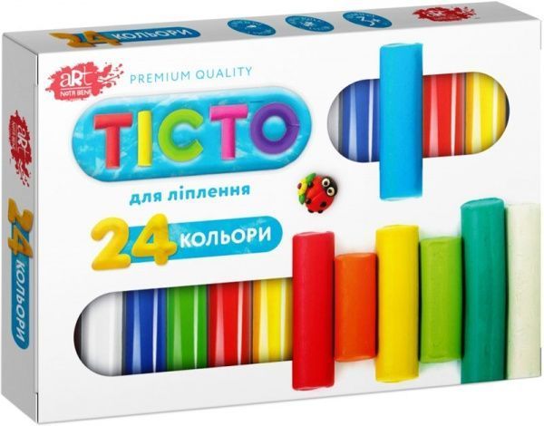 Тесто для лепки Nota Bene 24 цвета в коробке ART