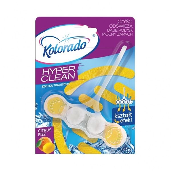 Туалетный блок Kolorado Hyper Clean Citrus Fizz 45 г 