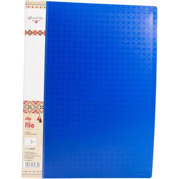 Папка O30689 CLIP B с двумя карманами цвет в ассортименте Optima