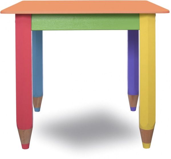 Столик Sweet baby Олівці із пеналом 60x60 см помаранчевий 100017