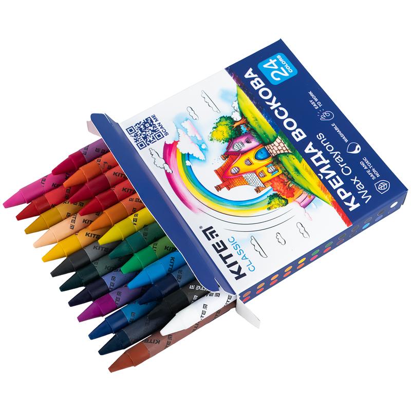 Крейда воскова 24 кольори Classic K-1070 KITE