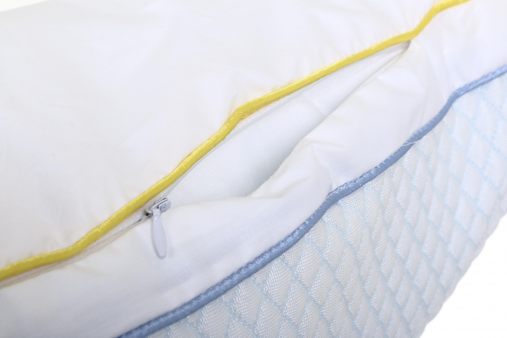 Подушка з охолоджуючим ефектом та бортом Songer und Sohne 50x70 см білий