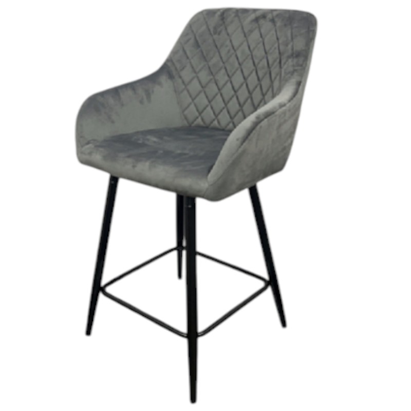 Стілець барний Руссо JSC-8038 темно-сірий