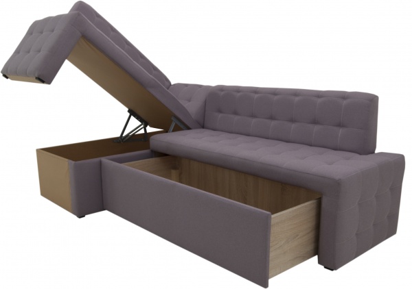 Уголок кухонный Кедр КАРАТ две ниши 7 розовый 